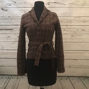 American Eagle Brown Plaid Jacket